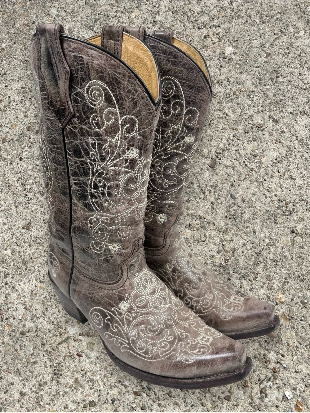 CORRAL TEENS snip toe western boots